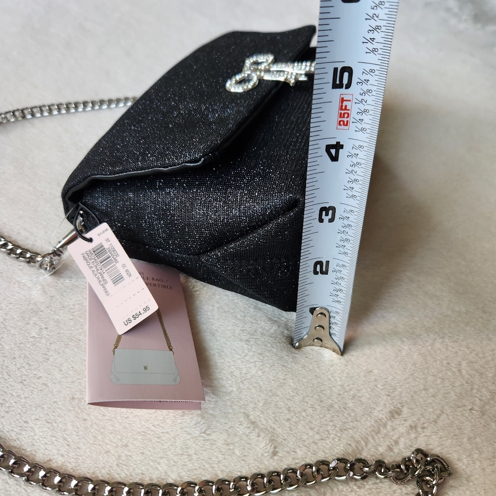 NEW! Victoria's Secret Sparkle Bow Crossbody - Picture 9 of 13